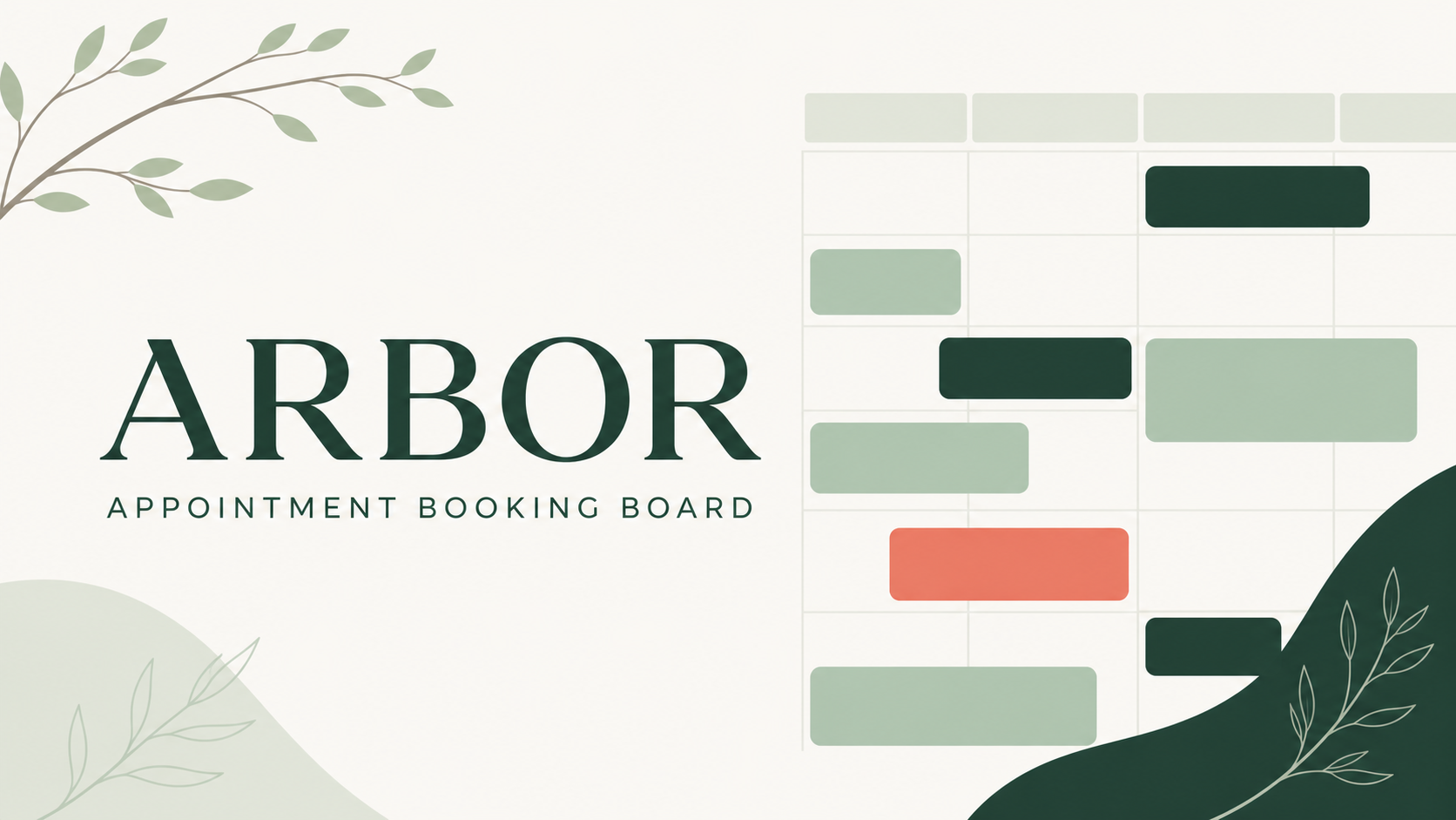 Appointment Booking Board dashboard preview