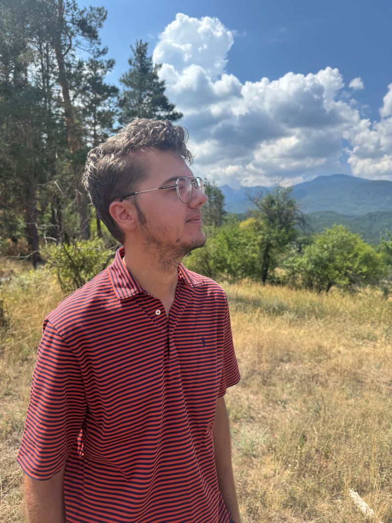 Dimitar Shopov outdoors in the Bulgarian mountains